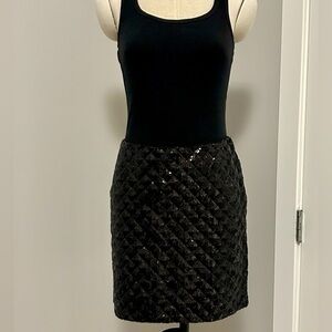 Banana Republic Quilted Sequin Mini Skirt - Sz US 0